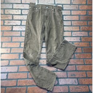 Levi's 511 Men's 32x34 Brown Corduroy Straight Leg Pants Classic Fit